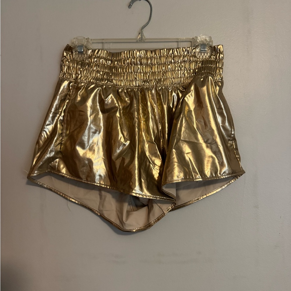 Gold Aerie Shorts